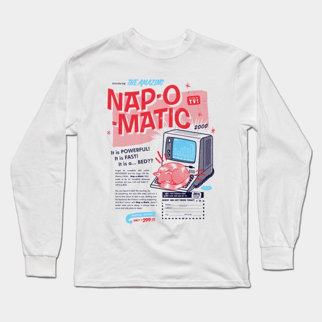 Nap-o-Matic Long Sleeve T-Shirt by vo_maria